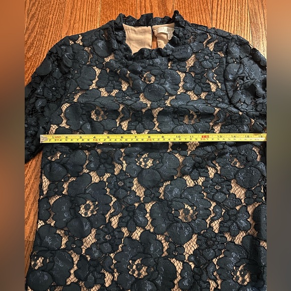 Wayf long sleeve lace navy blue dress - Picture 8 of 8